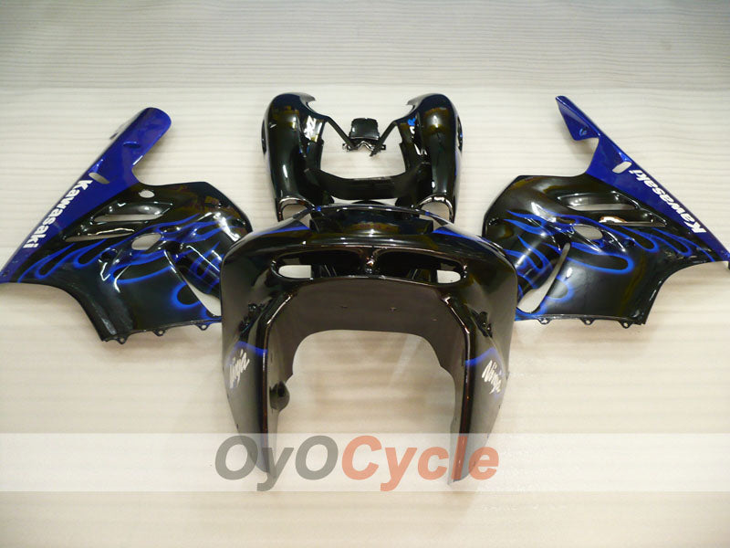 Fairing kit for 94-97 NINJA ZX-9R - Blue, Black - Flame #OYO87906075