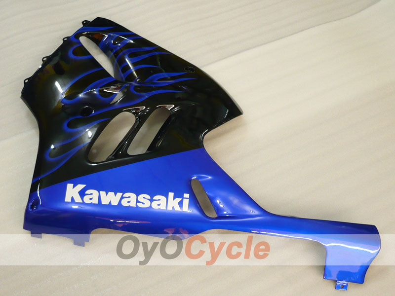 Fairing kit for 94-97 NINJA ZX-9R - Blue, Black - Flame #OYO87906075