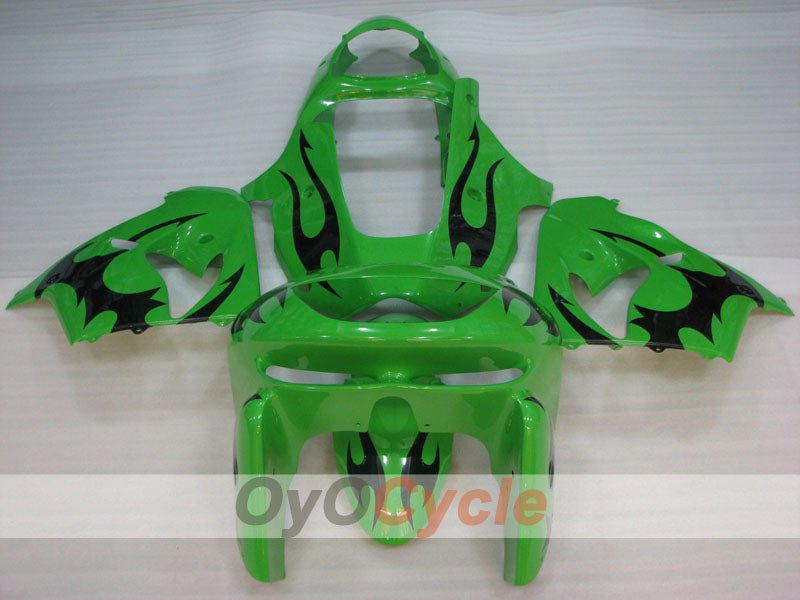 Fairing kit for 98-99 NINJA ZX-9R - Green, Black - Factory Style #OYO87906077 Secondary image