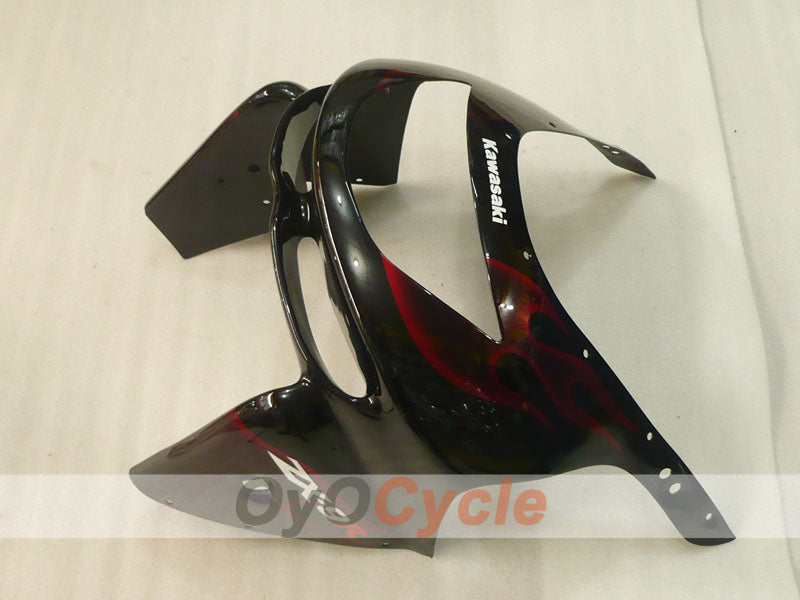 Fairing kit for 98-99 NINJA ZX-9R - Red, Black - Flame #OYO87906084