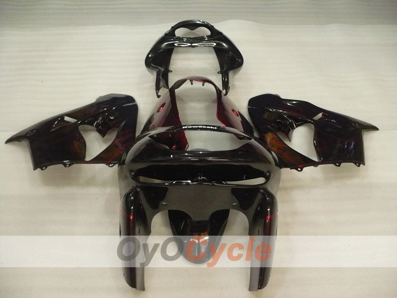 Fairing kit for 98-99 NINJA ZX-9R - Red, Black - Flame #OYO87906084