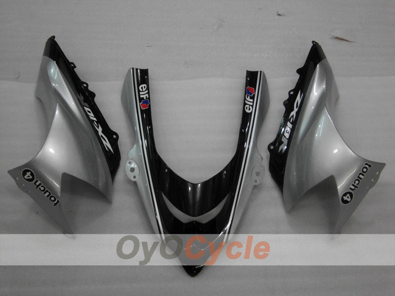 Injection Fairing kit for 04-05 NINJA ZX-10R - Black, Silver - Monster #OYO87906086