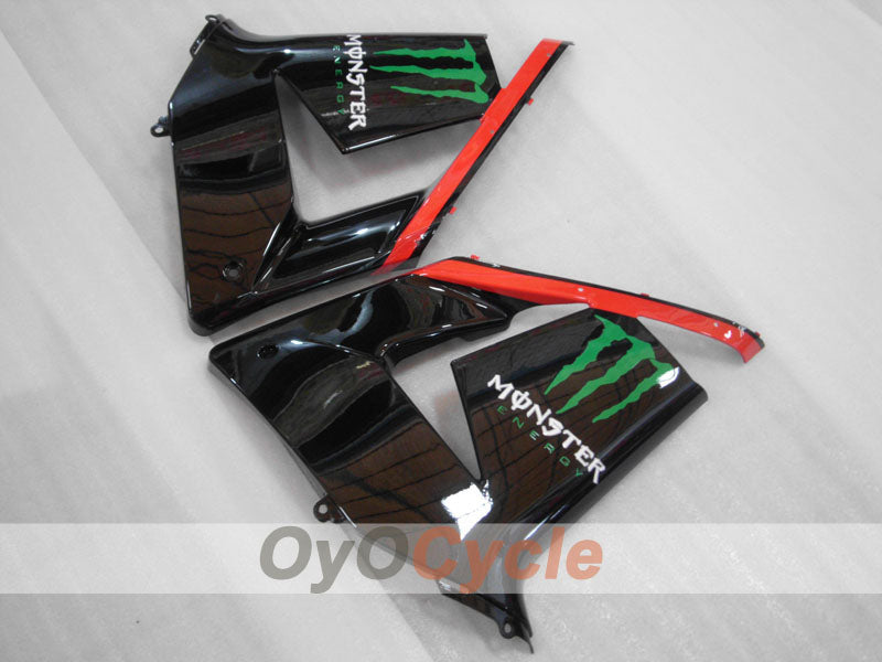 Injection Fairing kit for 04-05 NINJA ZX-10R - Red, Black - Monster #OYO87906087