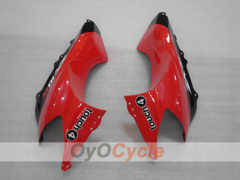 Injection Fairing kit for 04-05 NINJA ZX-10R - Red, Black - Monster #OYO87906087