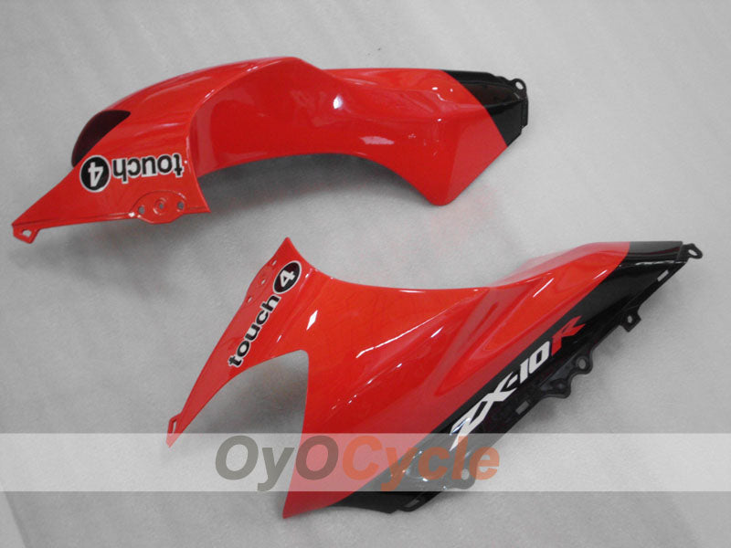 Injection Fairing kit for 04-05 NINJA ZX-10R - Red, Black - Monster #OYO87906087
