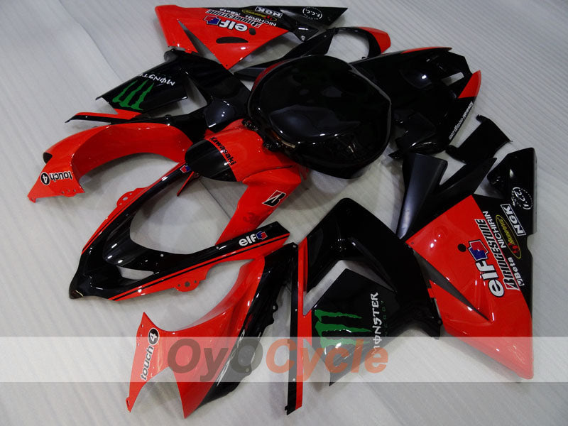 Injection Fairing kit for 04-05 NINJA ZX-10R - Red, Black - Monster #OYO87906088 Secondary image