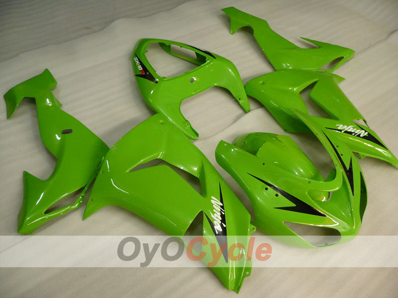 Injection Fairing kit for 06-07 NINJA ZX-10R - Green - Factory Style #OYO87906092 Main image