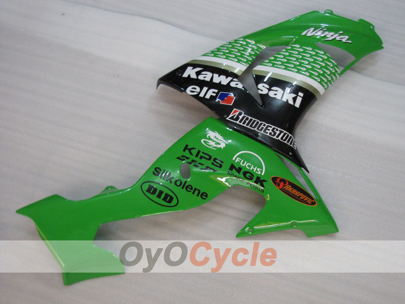 Injection Fairing kit for 06-07 NINJA ZX-10R - Green, Black - Nakano #OYO87906093