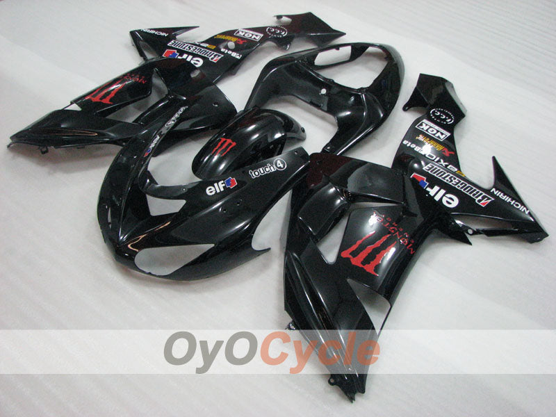 Injection Fairing kit for 06-07 NINJA ZX-10R - Black - Monster #OYO87906095
