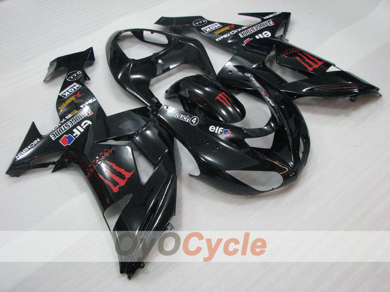 Injection Fairing kit for 06-07 NINJA ZX-10R - Black - Monster #OYO87906095