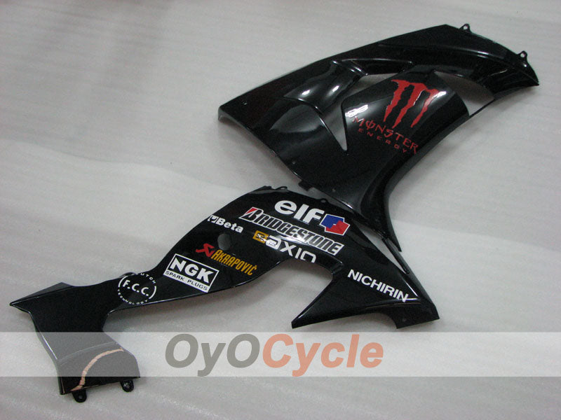 Injection Fairing kit for 06-07 NINJA ZX-10R - Black - Monster #OYO87906095