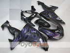 Injection Fairing kit for 06-07 NINJA ZX-10R - Purple, Black - Flame #OYO87906096