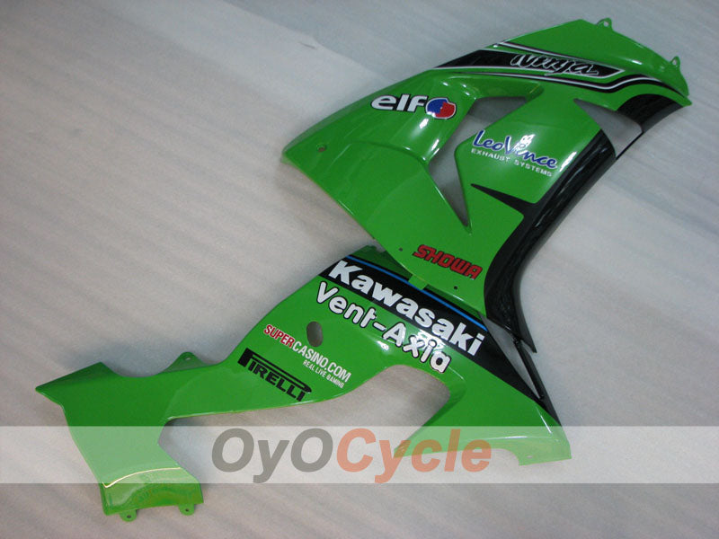Injection Fairing kit for 06-07 NINJA ZX-10R - Green - PIRELLI #OYO87906097
