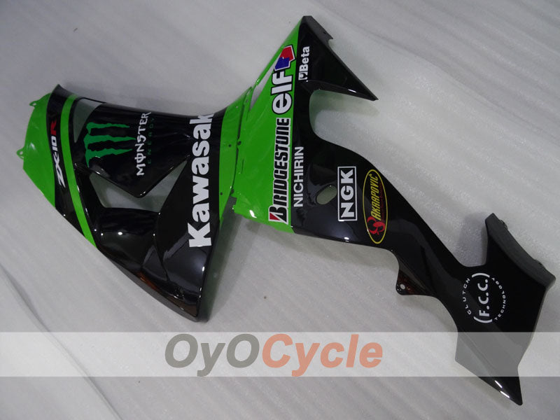 Left & Right Side Fairing For Kawasaki 06-07 Ninja ZX-10R #OYO87913422 Secondary image