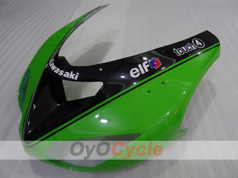 Injection Fairing kit for 06-07 NINJA ZX-10R - Green, Black - Monster #OYO87906099