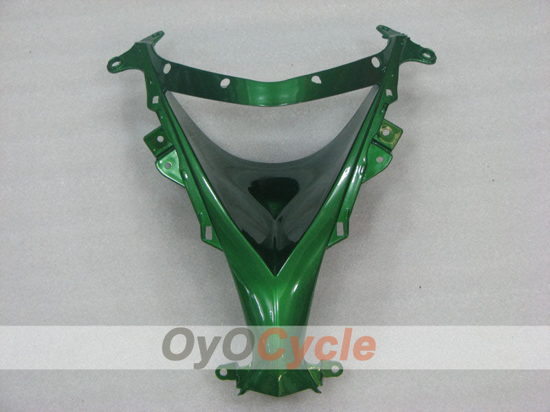 Injection Fairing kit for 08-10 NINJA ZX-10R - Green, Black - Flame #OYO87906100