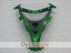 Injection Fairing kit for 08-10 NINJA ZX-10R - Green, Black - Flame #OYO87906100