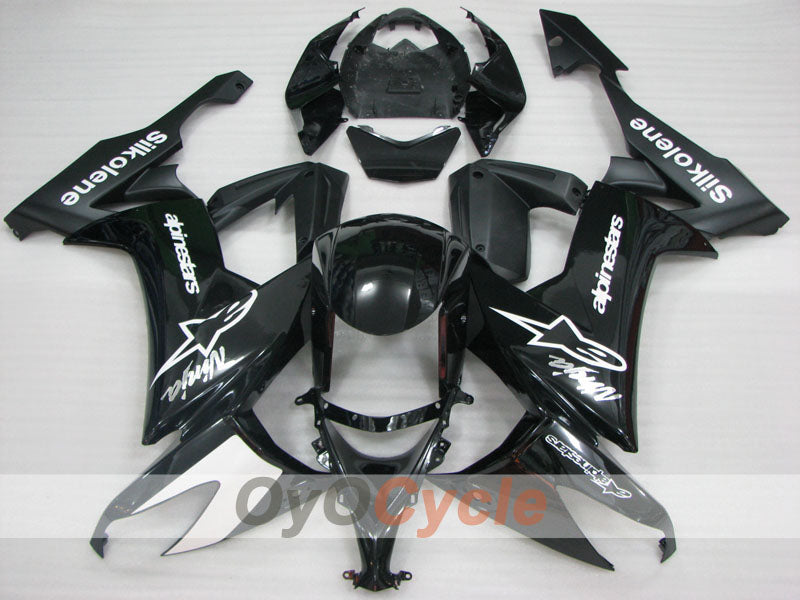 Injection Fairing kit for 08-10 NINJA ZX-10R - Black - Factory Style #OYO87906108
