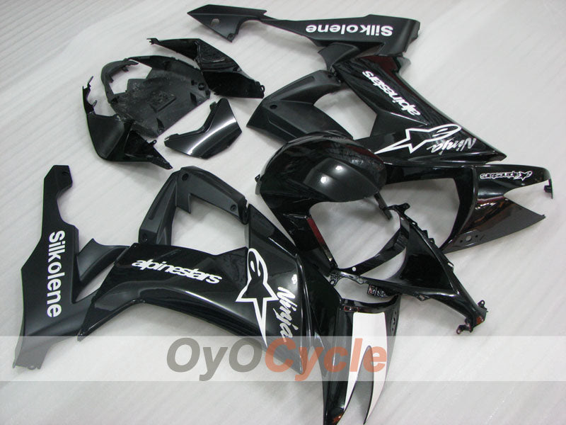 Injection Fairing kit for 08-10 NINJA ZX-10R - Black - Factory Style #OYO87906108 Main image