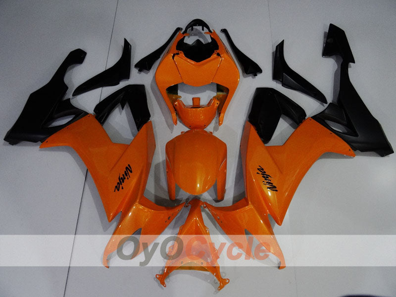 Injection Fairing kit for 08-10 NINJA ZX-10R - Orange, Black - Factory Style #OYO87906109
