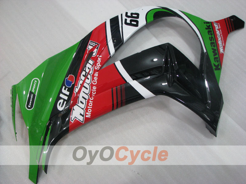 Injection Fairing kit for 11-15 NINJA ZX-10R - Green, Black - Factory Style #OYO87906114