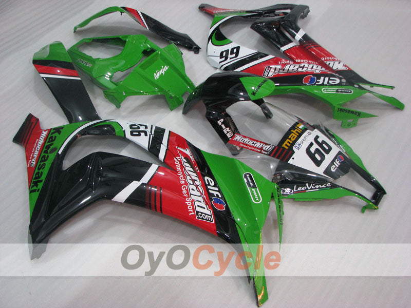 Injection Fairing kit for 11-15 NINJA ZX-10R - Green, Black - Factory Style #OYO87906114