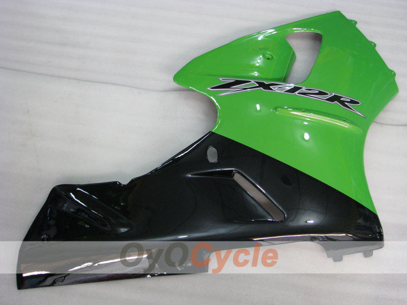 Injection Fairing kit for 00-01 NINJA ZX-12R - Green, Black - Factory Style #OYO87906117