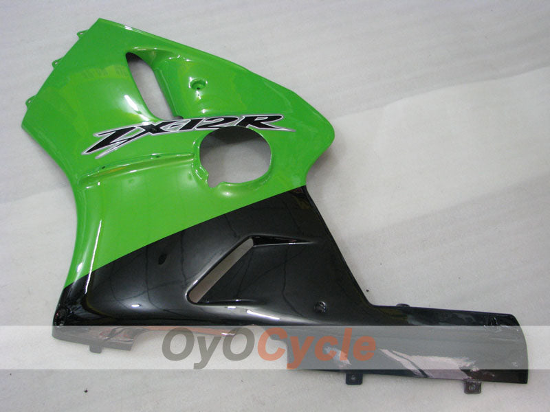 Injection Fairing kit for 00-01 NINJA ZX-12R - Green, Black - Factory Style #OYO87906117