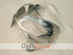 Injection Fairing kit for 02-05 NINJA ZX-12R - Black, Silver - Factory Style #OYO87906119