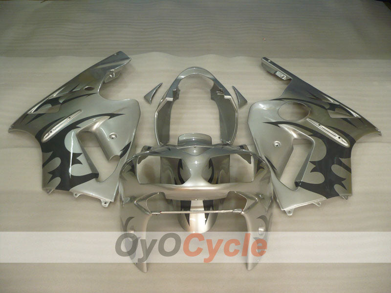 Injection Fairing kit for 02-05 NINJA ZX-12R - Black, Silver - Factory Style #OYO87906119