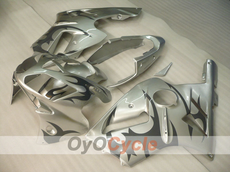 Injection Fairing kit for 02-05 NINJA ZX-12R - Black, Silver - Factory Style #OYO87906119