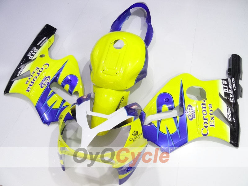 Injection Fairing kit for 02-05 NINJA ZX-12R - Yellow, Blue - Corona #OYO87906122