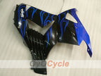 Injection Fairing kit for 06-11 NINJA ZX-14R - Blue, Black - Flame #OYO87906127