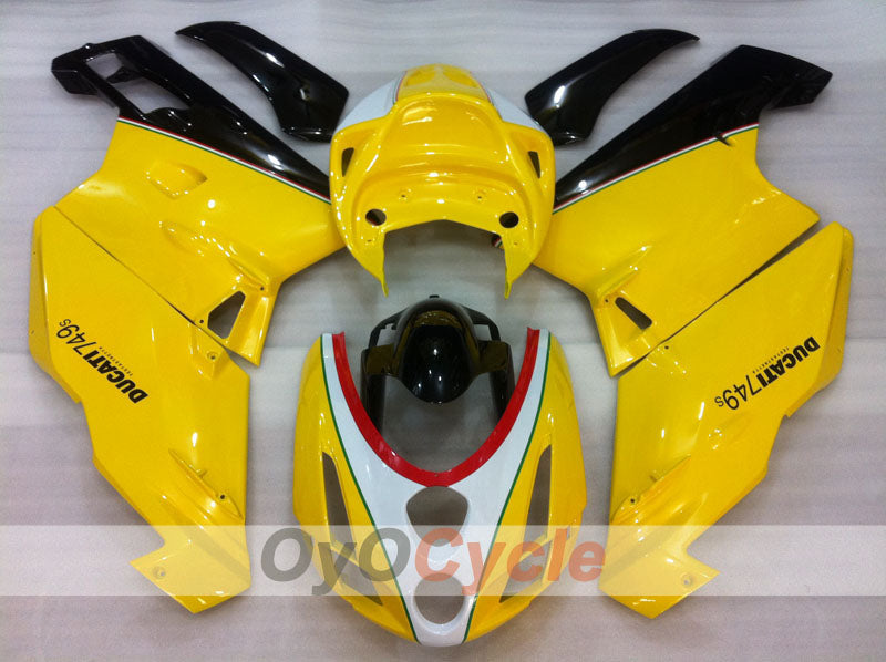 Injection Fairing kit for 03-04 Ducati 999 - Yellow, White, Black - Factory Style #OYO87906136 Secondary image
