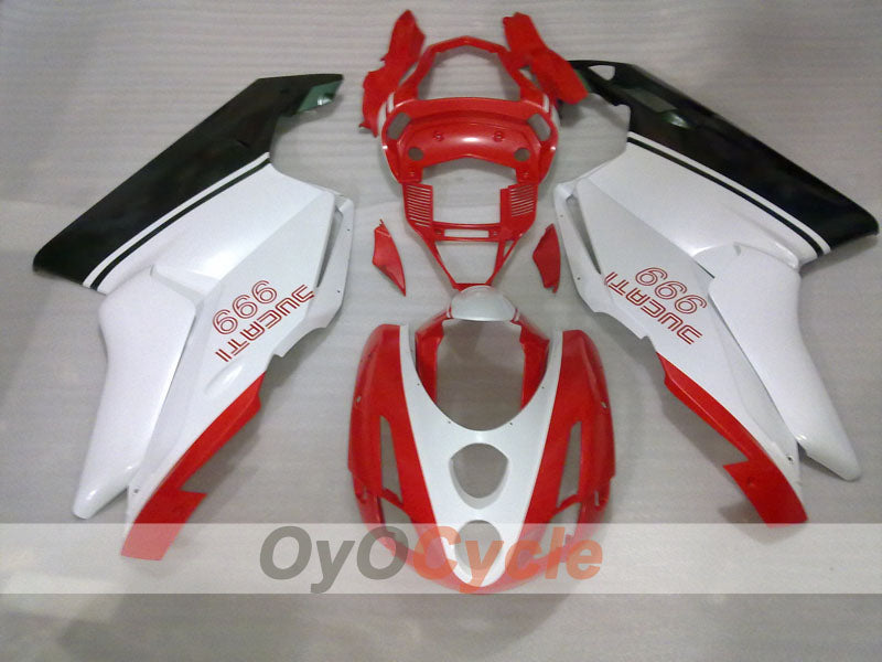 Injection Fairing kit for 03-04 Ducati 999 - ArmyGreen, Red, White - Factory Style #OYO87906137 Secondary image