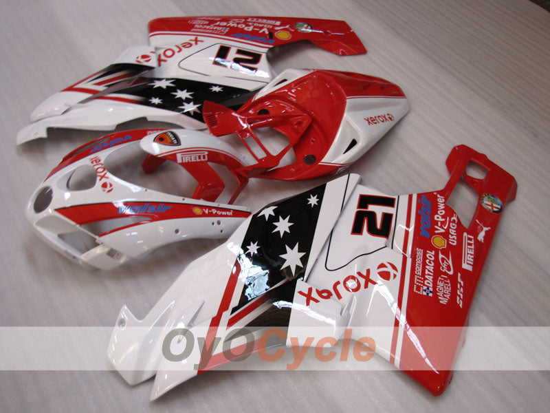 Injection Fairing kit for 03-04 Ducati 999 - Red, White, Black - Xerox #OYO87906139 Main image