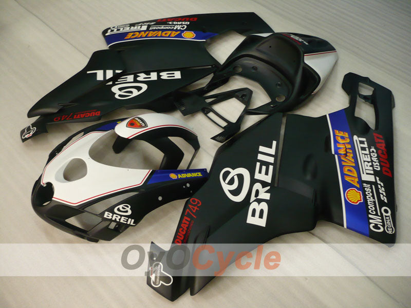Injection Fairing kit for 03-04 Ducati 749 - Blue, White, Black - BREIL #OYO87906134 Main image