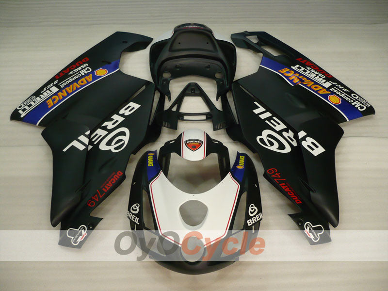 Injection Fairing kit for 03-04 Ducati 749 - Blue, White, Black - BREIL #OYO87906134 Secondary image
