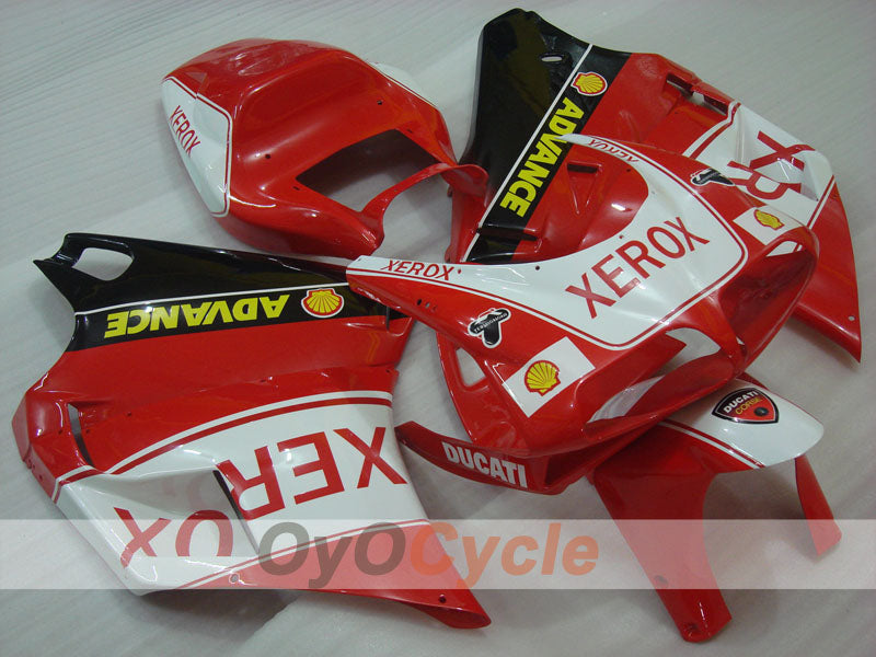 Injection Fairing kit for 99-02 Ducati 996 - Red, White, Black - Xerox #OYO87906143 Main image