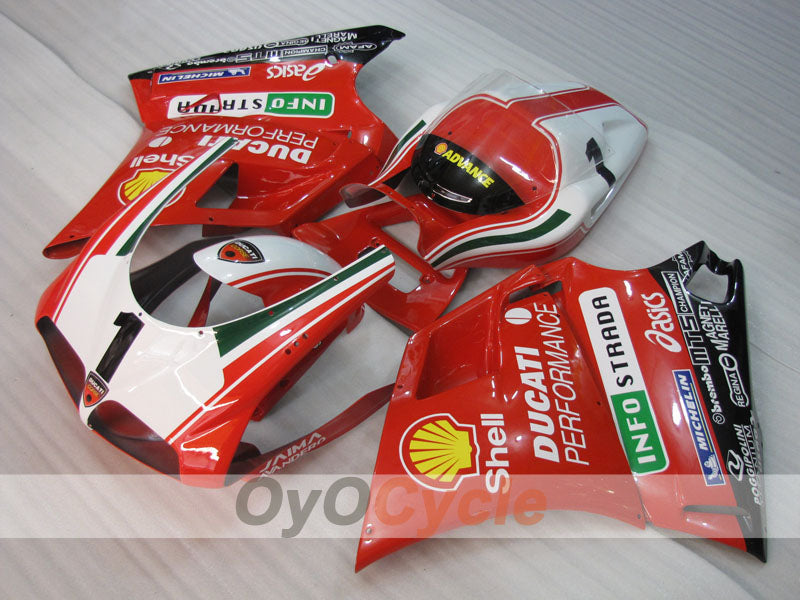 Injection Fairing kit for 99-02 Ducati 996 - Red, White, Black - INFO STRADA #OYO87906148 Main image