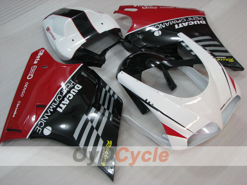 Injection Fairing kit for 99-02 Ducati 996 - Red, White, Black - Performance #OYO87906150 Main image
