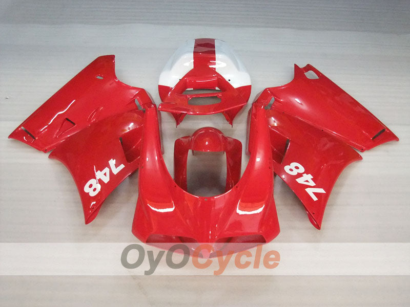 Injection Fairing kit for 94-02 Ducati 748 - Red, White - Factory Style #OYO87906153 Secondary image