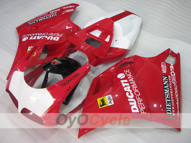 Injection Fairing kit for 94-02 Ducati 748 - Red, White - Performance #OYO87906155 Main image