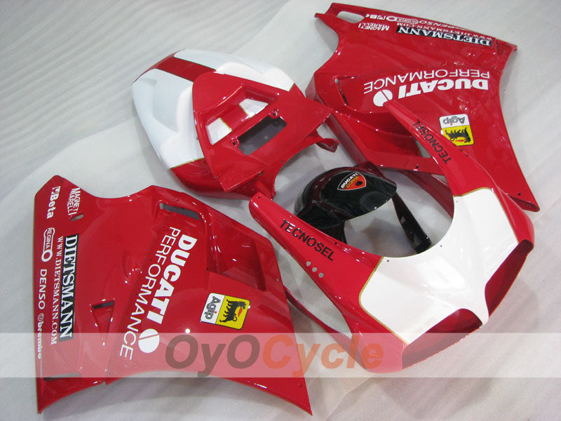 Injection Fairing kit for 94-02 Ducati 748 - Red, White - Performance #OYO87906155 Secondary image