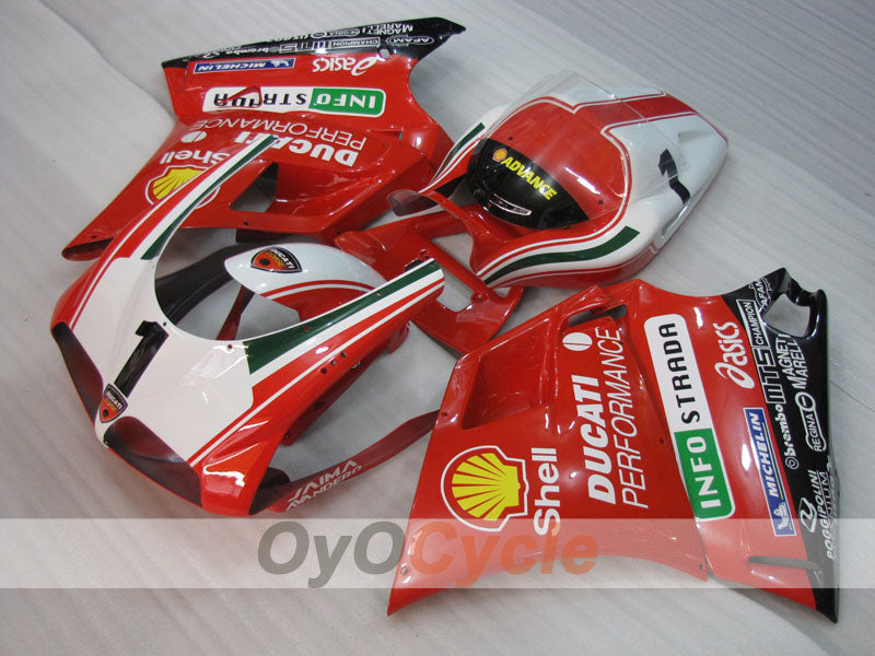 Injection Fairing kit for 94-02 Ducati 748 - Red, Black - Performance #OYO87906161 Main image