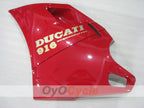 Injection Fairing kit for 94-98 Ducati 916 - Red, White - Factory Style #OYO87906175