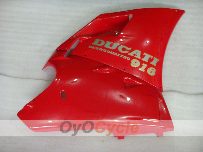 Injection Fairing kit for 94-98 Ducati 916 - Red, White - Factory Style #OYO87906176