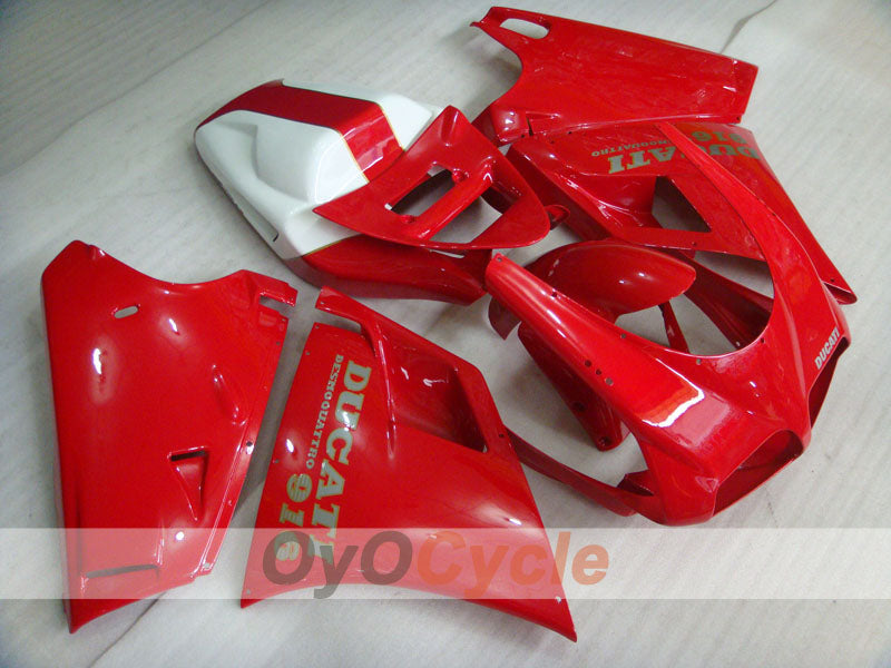Injection Fairing kit for 94-98 Ducati 916 - Red, White - Factory Style #OYO87906176