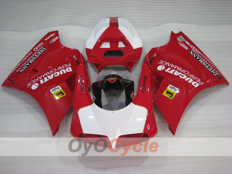 Injection Fairing kit for 94-98 Ducati 916 - Red, White - Performance #OYO87906178