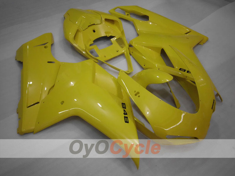 Injection Fairing kit for 08-13 Ducati 848 - Yellow - No sticker / decal, Factory Style #OYO87906203 Secondary image